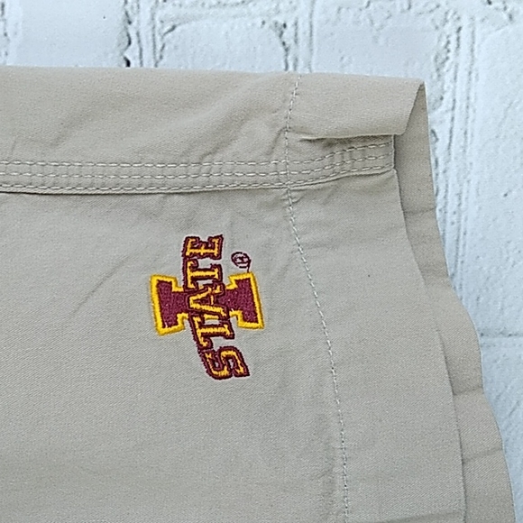 NCCA Iowa State Cyclones Beige Khakis  Shorts 32 - Picture 4 of 8